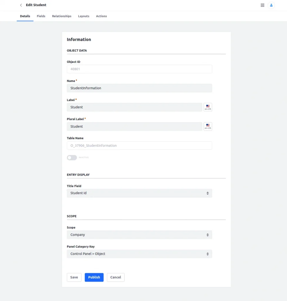 Editing sotred object data